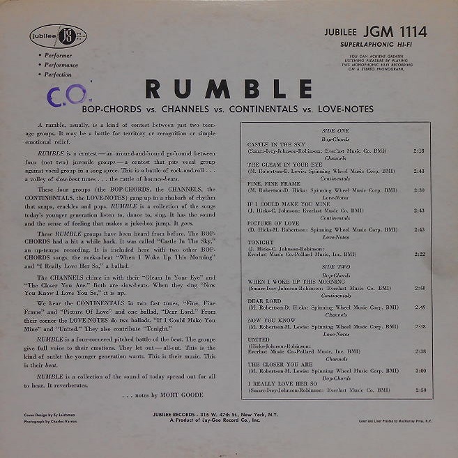 JGM-1114 - Rumble Back Cover