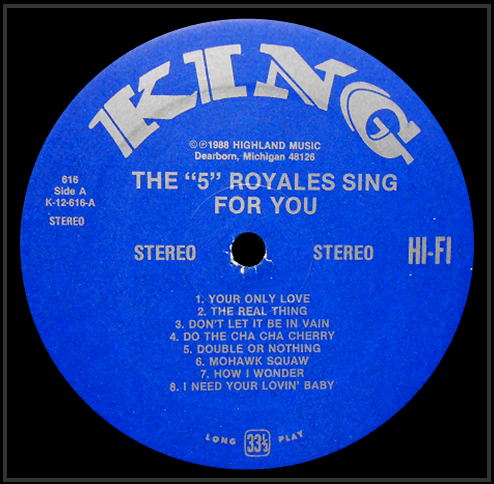 616 - The 5 Royales Sing For You 616 - The 5 Royales Sing For You