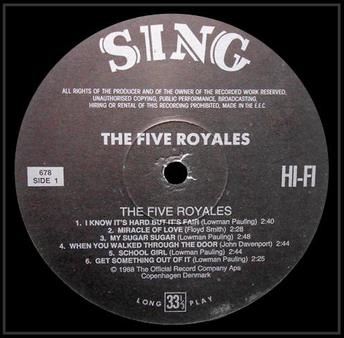 678 - The Five Royales 678 - The Five Royales