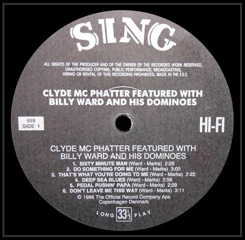 559 - Clyde McPhatter With Billy Ward and His Dominoes 559 - Clyde McPhatter With Billy Ward and His Dominoes