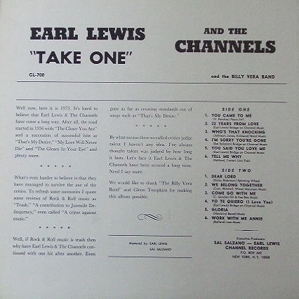 CL-700 - Take One Back Cover
